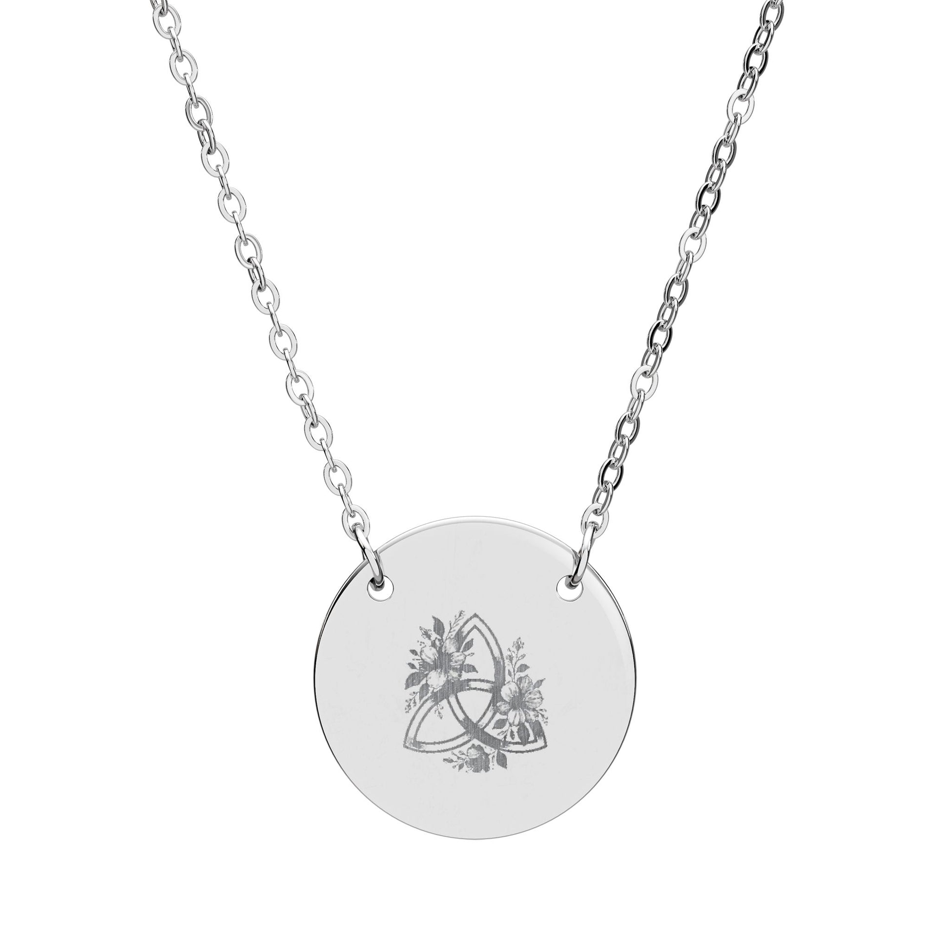 Floral Triquetra Necklace