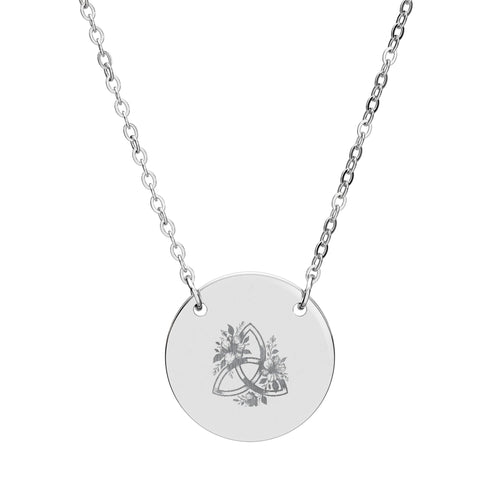 Floral Triquetra Necklace