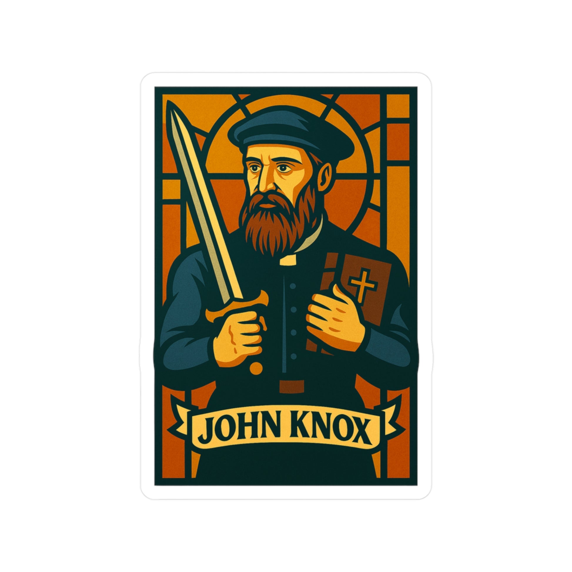 John Knox Vinyl Decal. Inspired by Chapter 5 of Mastering Reformed Theology.