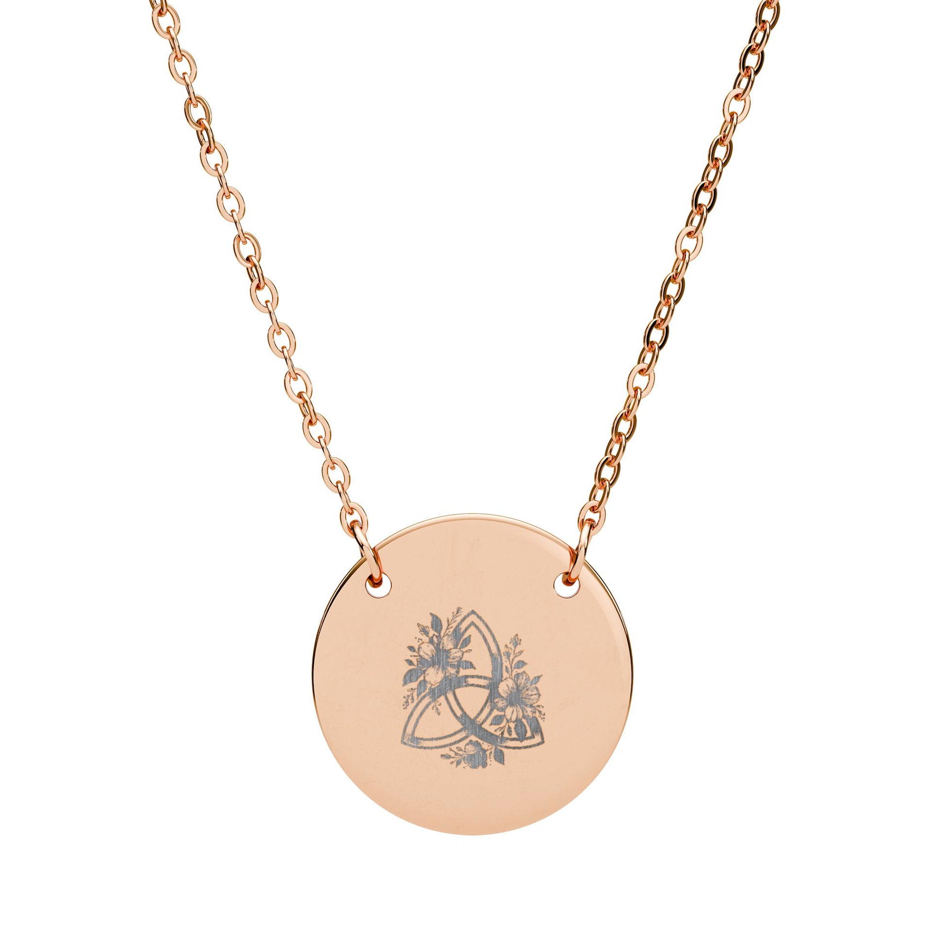 Floral Triquetra Necklace