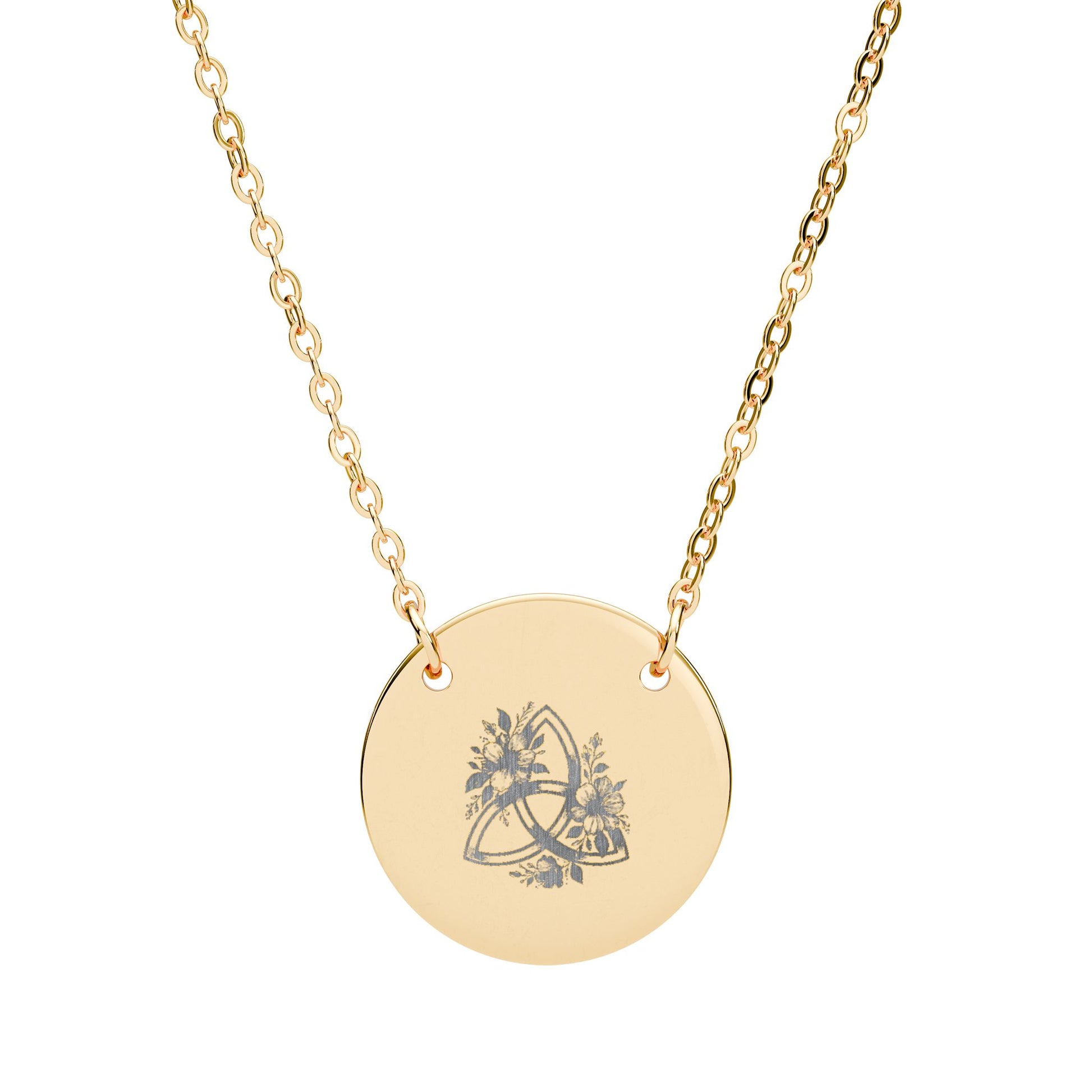 Floral Triquetra Necklace